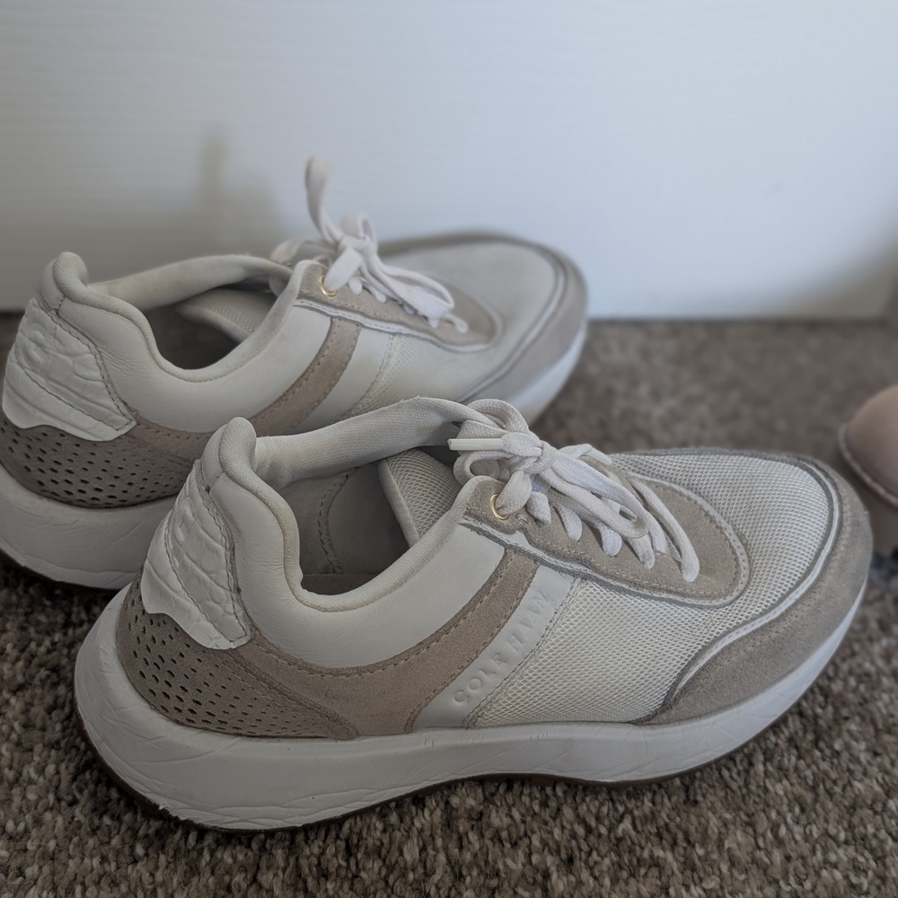 Cole Haan White and Gray Athletic Shoes